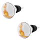 2 Pieces Orange Kangaroo Ceramic Flat Wine Bottle Stopper